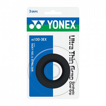 Yonex AC 130 Ultra Thin Overgrip 3Pack Black
